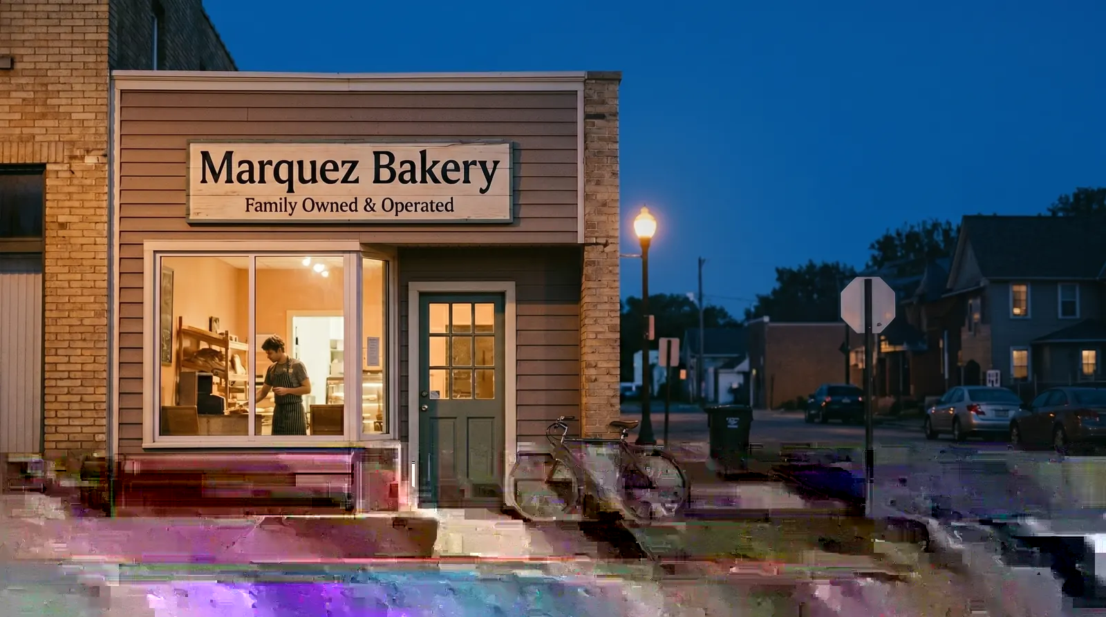 Warmly lit family storefront at dusk — Estate Planning for Small Business Owners by Mildon Law